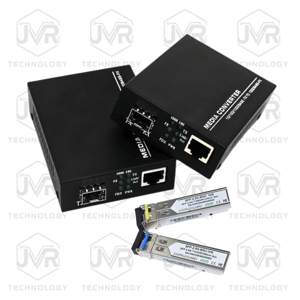 MEDIA CONVERT SFP 1000 MBPS 1 PUERTO ETHERNET 10/100/1000 + 1 PUERTO SFP