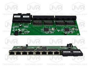 SWITCH PCBA 2SC8GE 2PORT SC-1.25GB 5KM 8PORT GIGA ETHERNET RPOE GREEN POE REVERSO